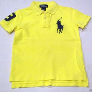 Polo Ralph Lauren Boys Big Pony Active Neon Yellow s s Polo Shirt