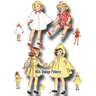 Vtg Doll Dress Clothes Pattern 14" Betsy McCall Toni 15" Revlon Sweet Sue