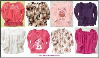 Baby Gap Sequin Sparkle Tulle Hem Long Sleeve Dress Tee Top Shirt U Choose