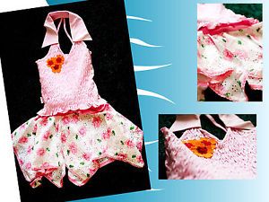 Cute 4 6 Years Old Children Clothes Pink and White 100 Cotton 2 Pieces