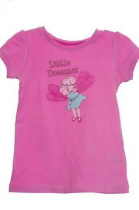 Girl Baby Toddler Fairy Angel Pixie Pink Shirt Size 12 18 24 Months 2T 3T 4T New