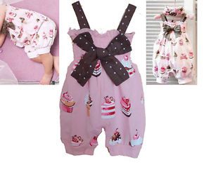 Girls Baby Romper One Piece Pants Size 0 24M Summer Bloomers Clothes Outfit