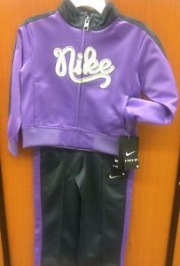 Toddler Girls Nike Logo Track Jacket Pants Set Outfit Clothes Lot 4 4T New