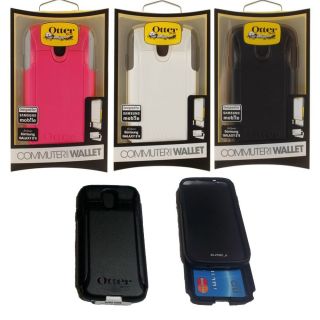 Otterbox Commuter Samsung Galaxy s IV S4 Wallet Credit Card ID Cash Case Cover
