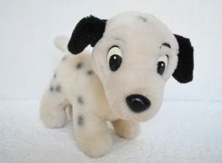 Walt Disney World Vintage Plush 101 Dalmatians Lucky Puppy Dog 7" White Stuffed