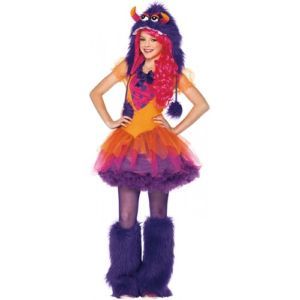 Furrocious Frankie Teen Preteen Girls Cute Monster Junior Halloween Costume