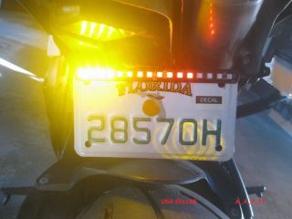 LED Motorcycle Turn Signals Blinker Rear Tail Light Flush Integrated Flexible