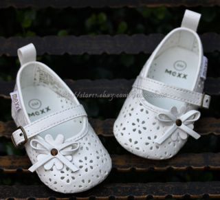 Baby Girl White Mary Jane Dress Crib Shoes Sandals Size 3 6 9 12 12 18 Months