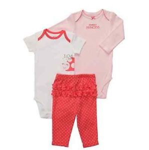 Carters Baby Girl Clothes 3 Piece Set Red Ladybug 3 6 9 12 18 24 Months