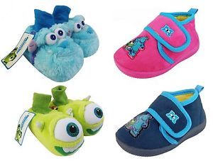 Boys Girls Infant Baby Monsters Inc Mike Sully Novelty Slippers Sz 5 6 7 8 9 10