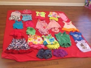 Lot of 29 Summer Infant Girls Clothes Size 6 12 Months Polo Carters More