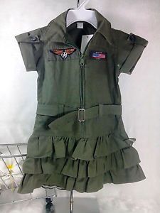 US Air Force Baby Girl Skirt Outfit Dress Clothes Size 2T Small