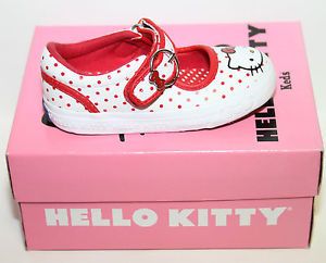 Girls Toddler Keds KT41635 Hello Kitty Tammy MJ Red Polka Dot Shoes Sz 7M