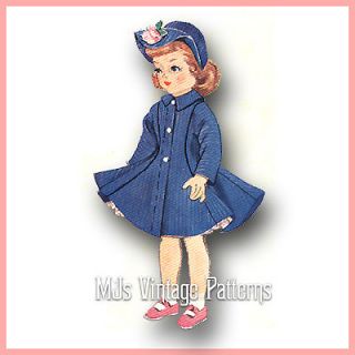 Vtg 1950s Doll Clothes Dress Pattern 30" 31" Lifesized Sweet Sue Nanette