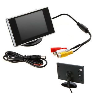 3 5" TFT LCD Car Rear View Monitor Color Screen DVD VCR for Car Backup Camera