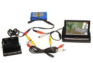 4 3" TFT LCD Car Rearview Backup Monitor Screen Reverse Foldable Camera DVD VCR