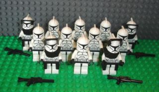 Lego Star Wars Clone Trooper Minifig Lot of 12 Minifigures Storm Trooper Blaster