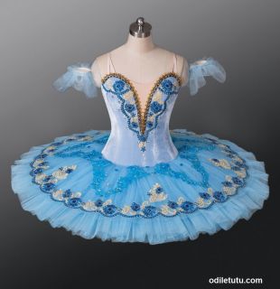 Professional Classical Ballet Tutu Sleeping Beauty Blue Bird Dance Costume