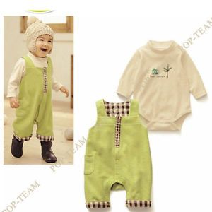 0 3Y Unisex Kids Baby Toddler Belt Pant Romper Jumpsuit 2pc Set Clothing FT118