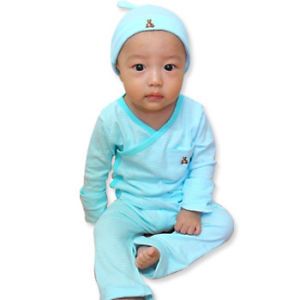 Made in Korea Stripe Set Baby Boy Girl Infant Cotton Clothing AA 321 1 Sky
