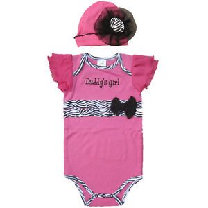 Newborn Infant Kids Baby Girls Hat Romper Jumpsuit Bodysuit Sets Outfits Clothes