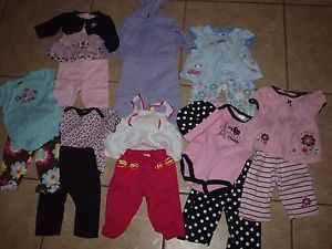 Huge Lot Baby Girl Clothes 3 6 3 6 Months Great Condition 113 Pieces