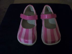 New Puddle Jumper Shoes Size 1 Youth Light Hot Pink Stripe Trendy Boutique