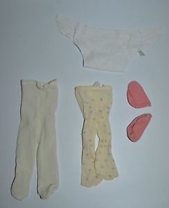 American Girl Bitty Baby Tights Socks White Flowers Diaper Doll Clothes Outfit