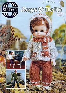 1970's Sirdar Dolls Clothes Baby Doll 24 41cm Action Man 28 33cm Sindy Barbie