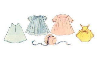 Vintage Baby Doll Clothes Dress Pattern 11" DY Dee