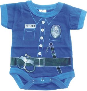 Infant Baby One Piece Police Law Enforcement Officer Outfit Super Cute Jumper