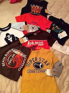 Carter's Infant Boy Shirts Clothes 24 Months Lot 7 Tops Spring Summer