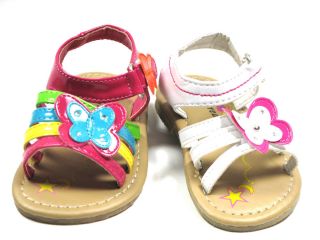 HONEY86 Cute Butterfly Toddler Baby Girl Sandals Strappy Summer Spring Pageant