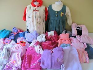 Beautiful Baby Girl Toddler Clothes Lot Fall Winter Size 24 Months 2T EUC