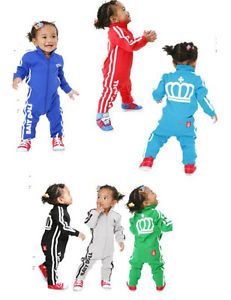 Toddler Baby Girl Hip Hop Track Suit Romper Sporty Athlete Outfit Thicker Fabric