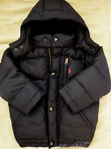 Toddler Boys Polo Ralph Lauren Down Filled Winter Coat Size 3 3T