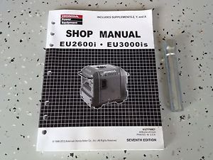 Honda EU3000IS EU3000 Generator Service Repair Shop Manual Spark Plug Socket