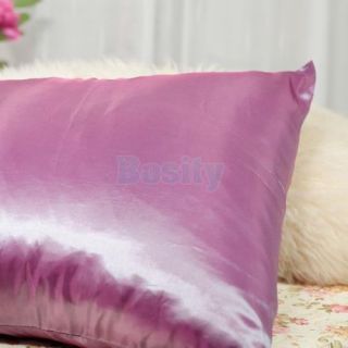 2pcs 18x18 inch Taffeta Dark Purple Throw Pillow Case Cushion Cover Pillow Slip