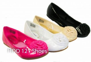 Floral Tulle Rose Girls Kids Ballet Flats Casual Pageant Dress Shoes