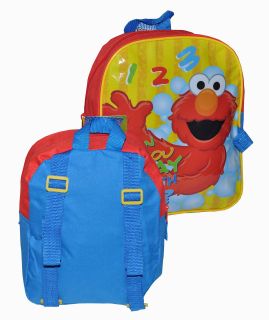 Sesame Street Elmo 123 Preschool Kids Mini Backpack Lunch Bag Utility Case New