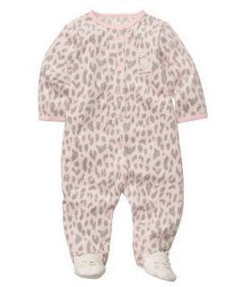 Carters Baby Girl Clothes Sleepwear Pajama Pink Gray Cat 3 6 9 Months