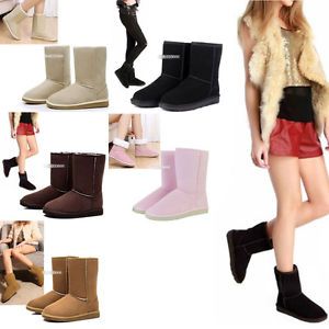 Hot Winter Women Girls Ladys Mid Calf Warm Snow Boots Shoes 5 Colors Best Gift