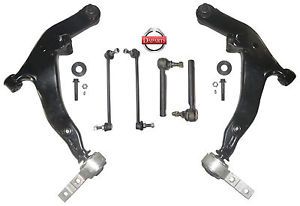2 Suspension Control Arm 4 Tie Rod End 2 Inner 2 Outer Front for Nissan Murano