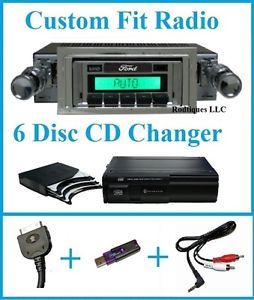 1942 1948 Ford Full Size Car Radio 6 Disc CD Changer USB Aux Stereo 630 II