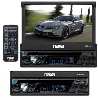 New Naxa NCD 708 7" Bluetooth Touchscreen Car Audio CD DVD Player  Car Stereo