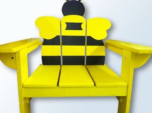 Lands End Bumble Bee Adirondack Chair for Kids