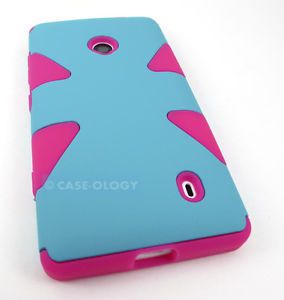Lite Blue Pink Rugged Dynmo Case Cover for Nokia Lumia 521 Tmobile Accessory