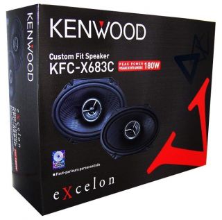 Kenwood KFC X683C 6"x8" Car Speakers 6x8 inch Car Audio Speaker Excelon Series