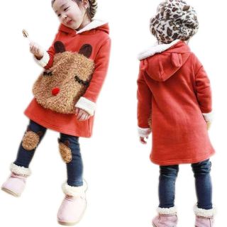 Kid Girls Autumn Clothes Toddler Korean Round Collar Pink Dresses Size 1 5 Year