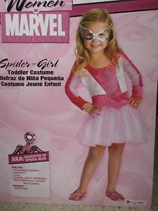 Pink Spider Girl Toddler Girls Halloween Costume New in Package Size 3T 4T